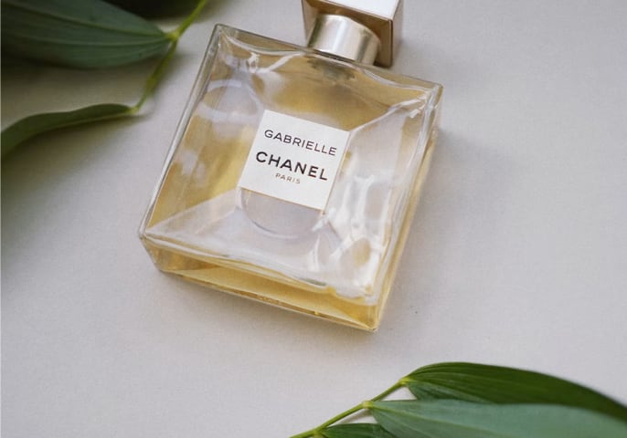 a bottle of perfume Gabrielle CHANEL paris